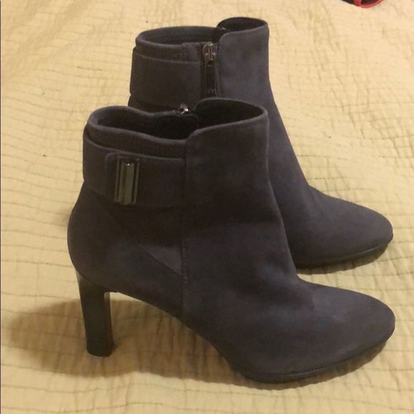 Aquatalia Rochelle Buckle Zip Up Stiletto Boots - Picture 5 of 7